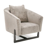 Bronze Cross Base Accent Chair | OROA Modern Forbis