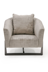 Bronze Cross Base Accent Chair | OROA Modern Forbis | Oroa.com