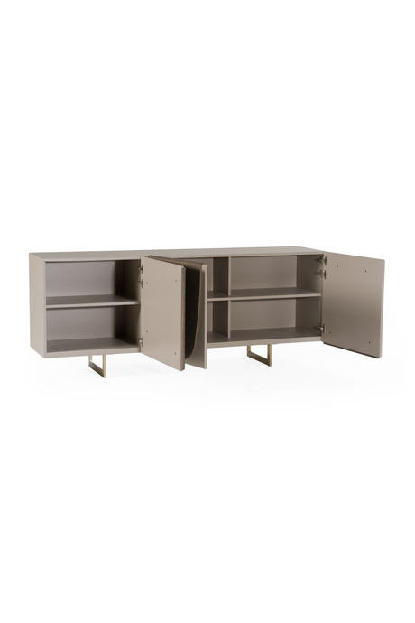 Gray Wooden 3-Door Sideboard | OROA Modern Wynetta | Oroa.com