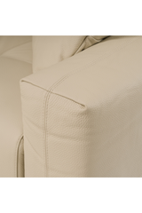 Cream Leather Recliner Sectional Sofa | OROA Modern Nizza | Oroa.com