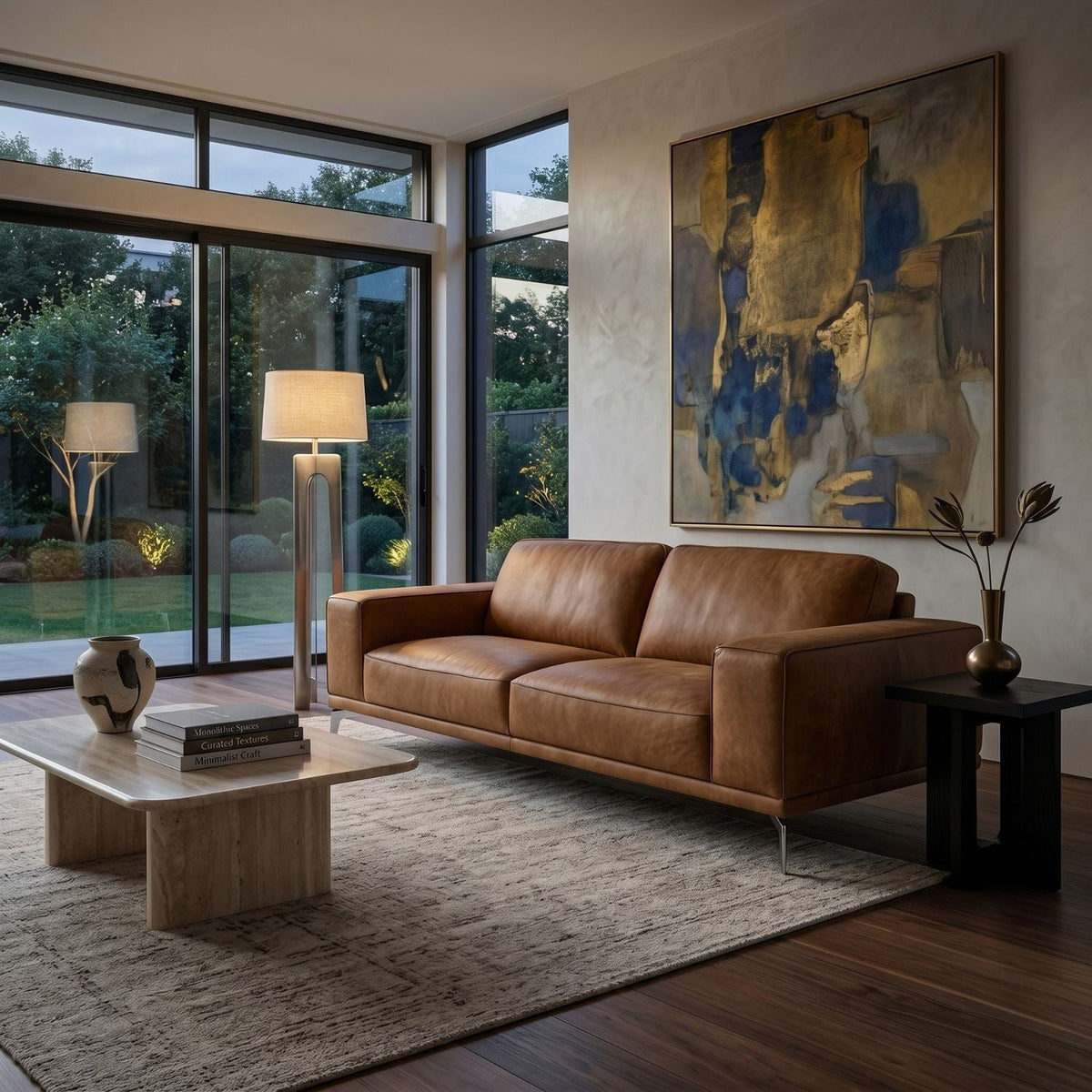 Italian Leather Sofa | OROA Modern Lamod