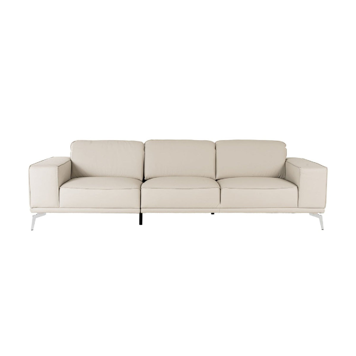 Gray Italian Leather Sofa | OROA Modern Soho