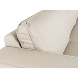 Gray Italian Leather Sofa | OROA Modern Soho