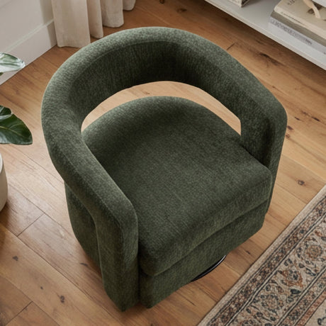 Green Swivel Accent Chair | OROA Modern Ryan