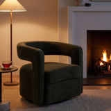 Green Swivel Accent Chair | OROA Modern Ryan