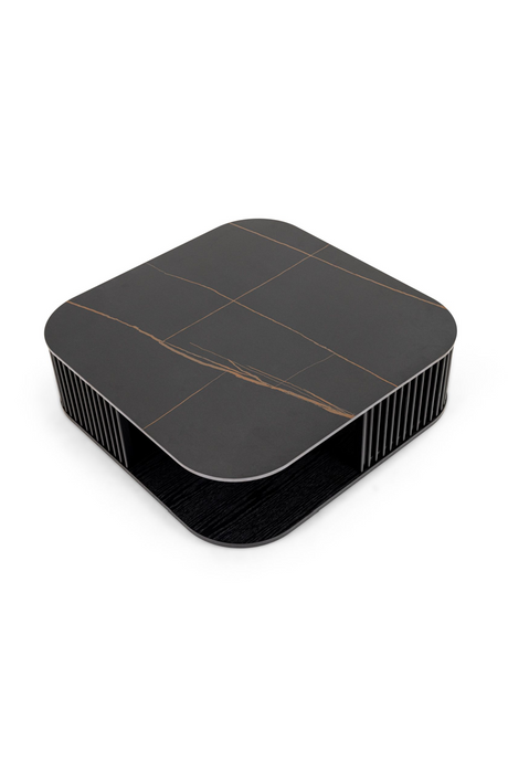 Black Ceramic Square Coffee Table | OROA Modern Chip | Oroa.com