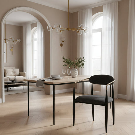 Gold-Armed Dining Chair | OROA Modern Buchtel