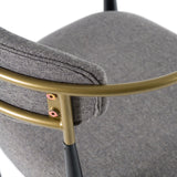 Gold Armed Bar Chair | OROA Modern Buchtel | Oroa.com