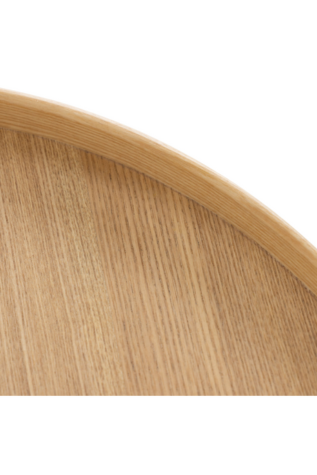 Round Wooden 2-Layer Coffee Table M | OROA Modern Savoy | Oroa.com
