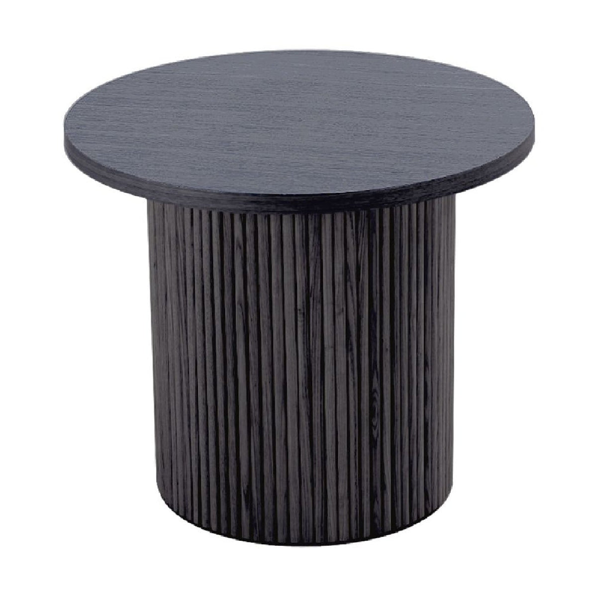 Black Ash Round End Table | OROA Modern Rawlins