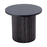 Black Ash Round End Table | OROA Modern Rawlins