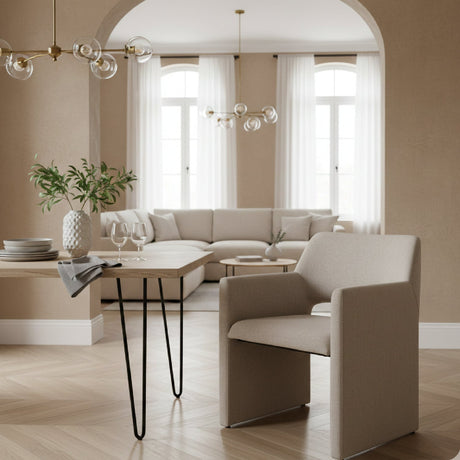 Fabric Upholstered Dining Chair | OROA Modern Lasara