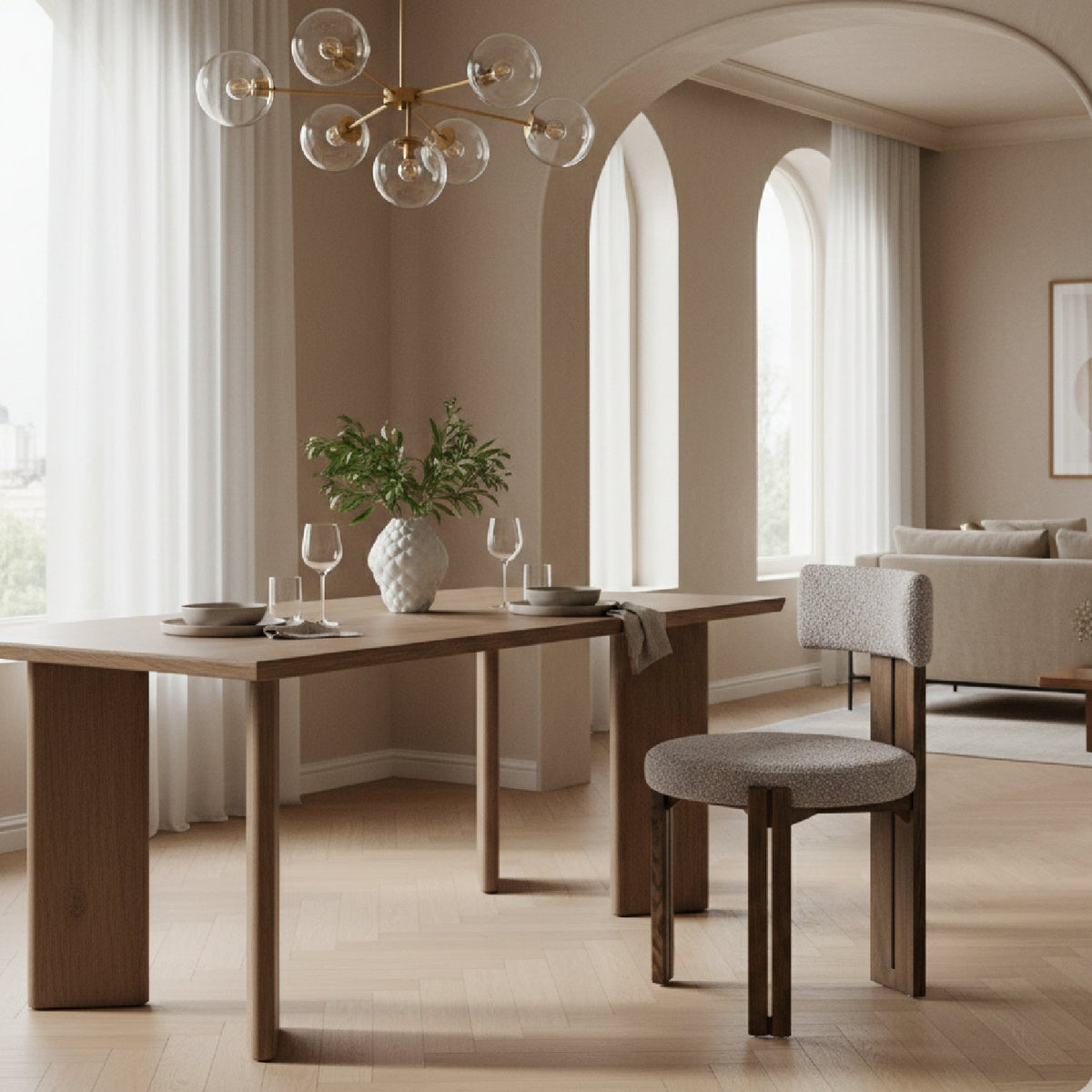 Gray Side Dining Chair | OROA Modern Sheridan