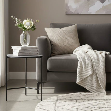 Black Ceramic End Table | OROA Modern Hobart