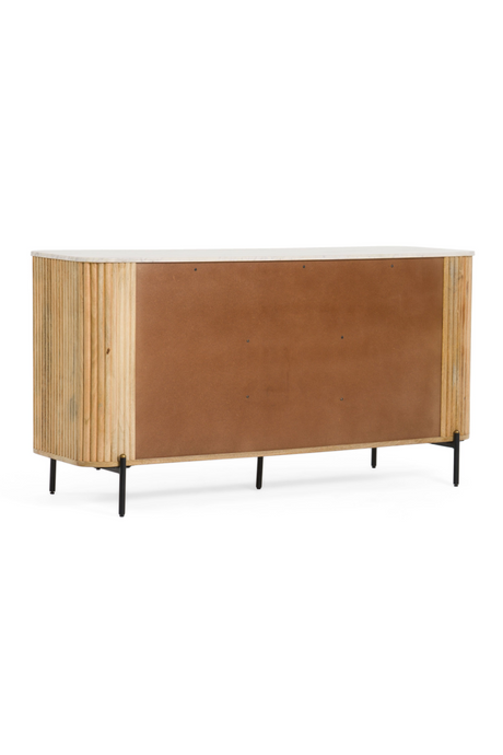 Fluted Mango Wood Sideboard | OROA Modern Cambridge | Oroa.com