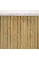 Fluted Mango Wood Media Unit | OROA Modern Cambridge | Oroa.com