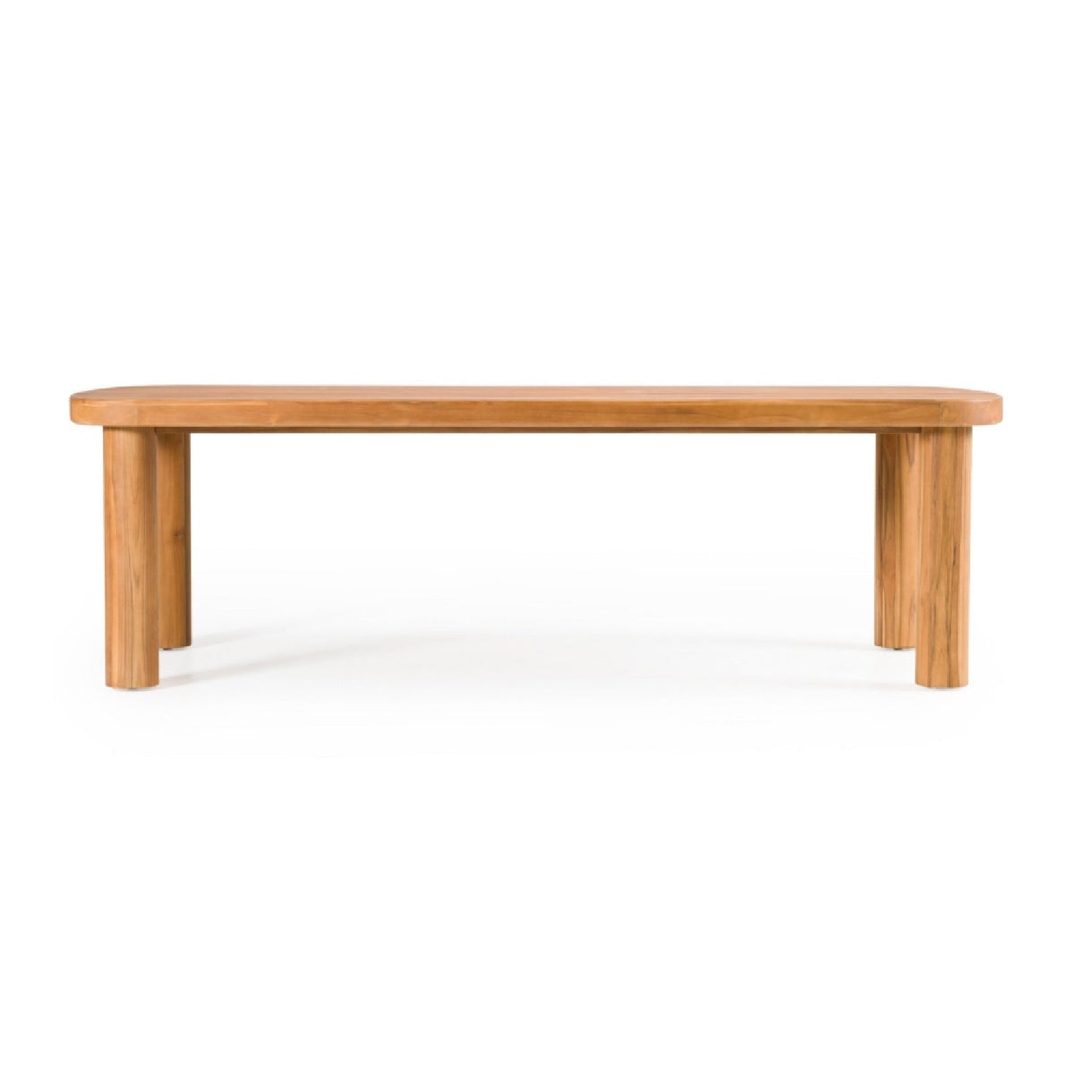 Outdoor Natural Teak Dining Table | OROA Modern Kamari