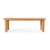 Outdoor Natural Teak Dining Table | OROA Modern Kamari