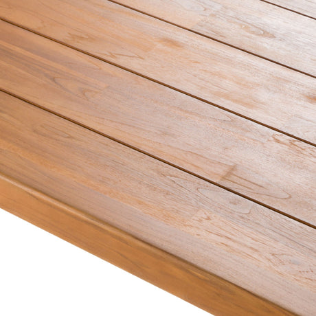 Outdoor Natural Teak Dining Table | OROA Modern Kamari