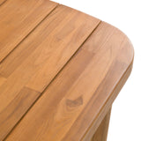 Outdoor Natural Teak Dining Table | OROA Modern Kamari