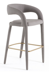 Vegan Leather Upholstered Bar Chair | OROA Modern Faerron | Oroa.com