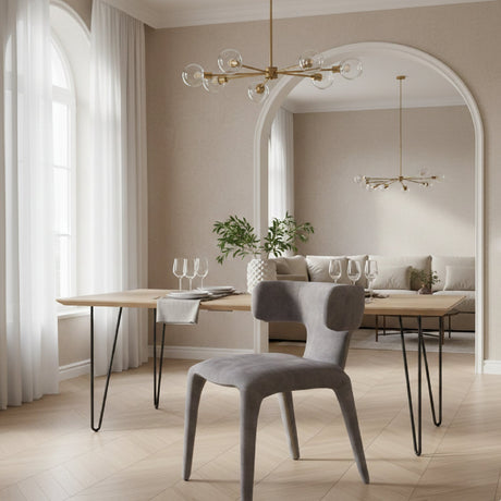 Velvet Dining Chair | OROA Modern Saehee