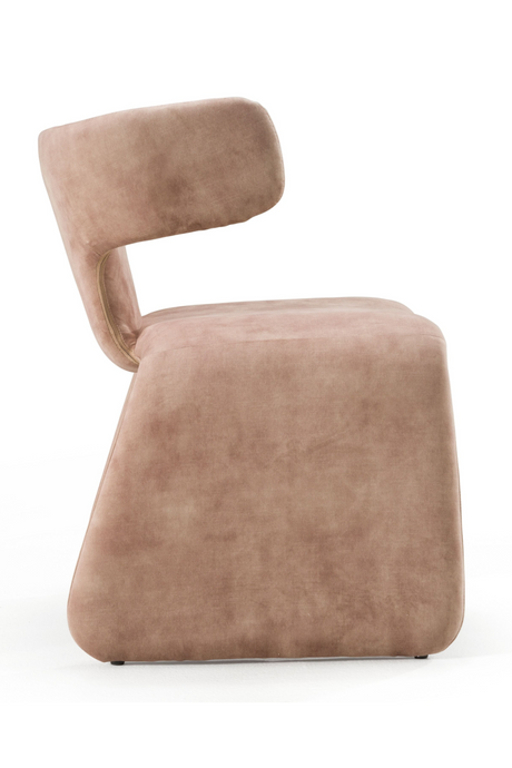 Asymmetrical Velvet Dining Chair | OROA Modern Bergman | Oroa.com
