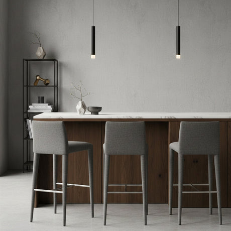 Gray Fabric Bar Stool | OROA Modern Medford | Oroa.com