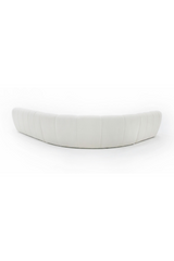 White Curved Sectional Sofa | OROA Modern Yolonda | Oroa.com
