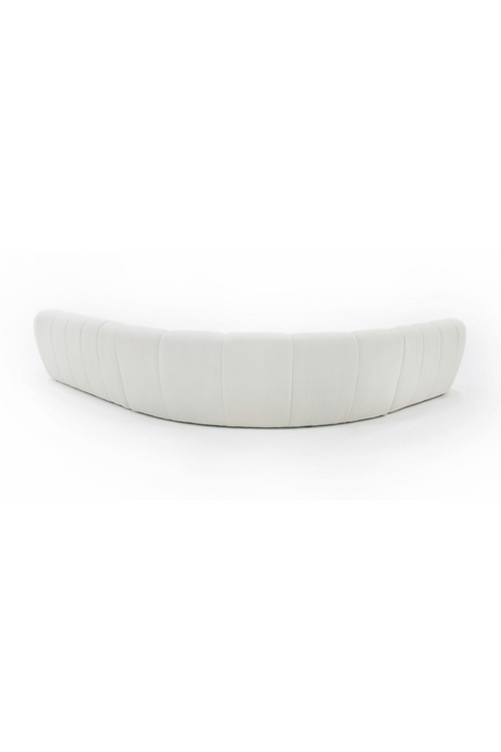 White Curved Sectional Sofa | OROA Modern Yolonda | Oroa.com