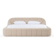Beige Hexagonal Tufted Bed | OROA Modern Yolonda | Oroa.com