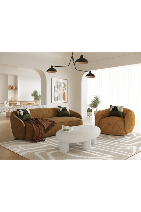 Orange Swivel Accent Chair | OROA Modern Andrew | Oroa.com