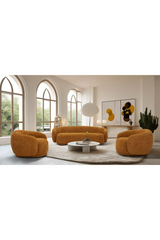 3-Seater Orange Sofa | OROA Modern Andrew | Oroa.com