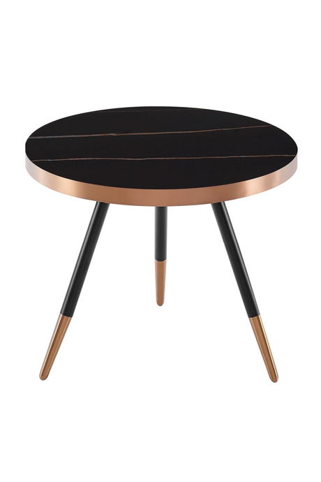 Round Black Ceramic Coffee Table S | OROA Modern Cayson | Oroa.com