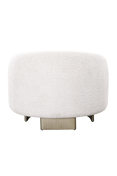 Beige Curved Accent Chair | OROA Modern Thrive | Oroa.com