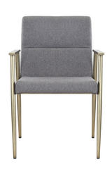 Gray Fabric Dining Armchair | OROA Modern Sabri | Oroa.com