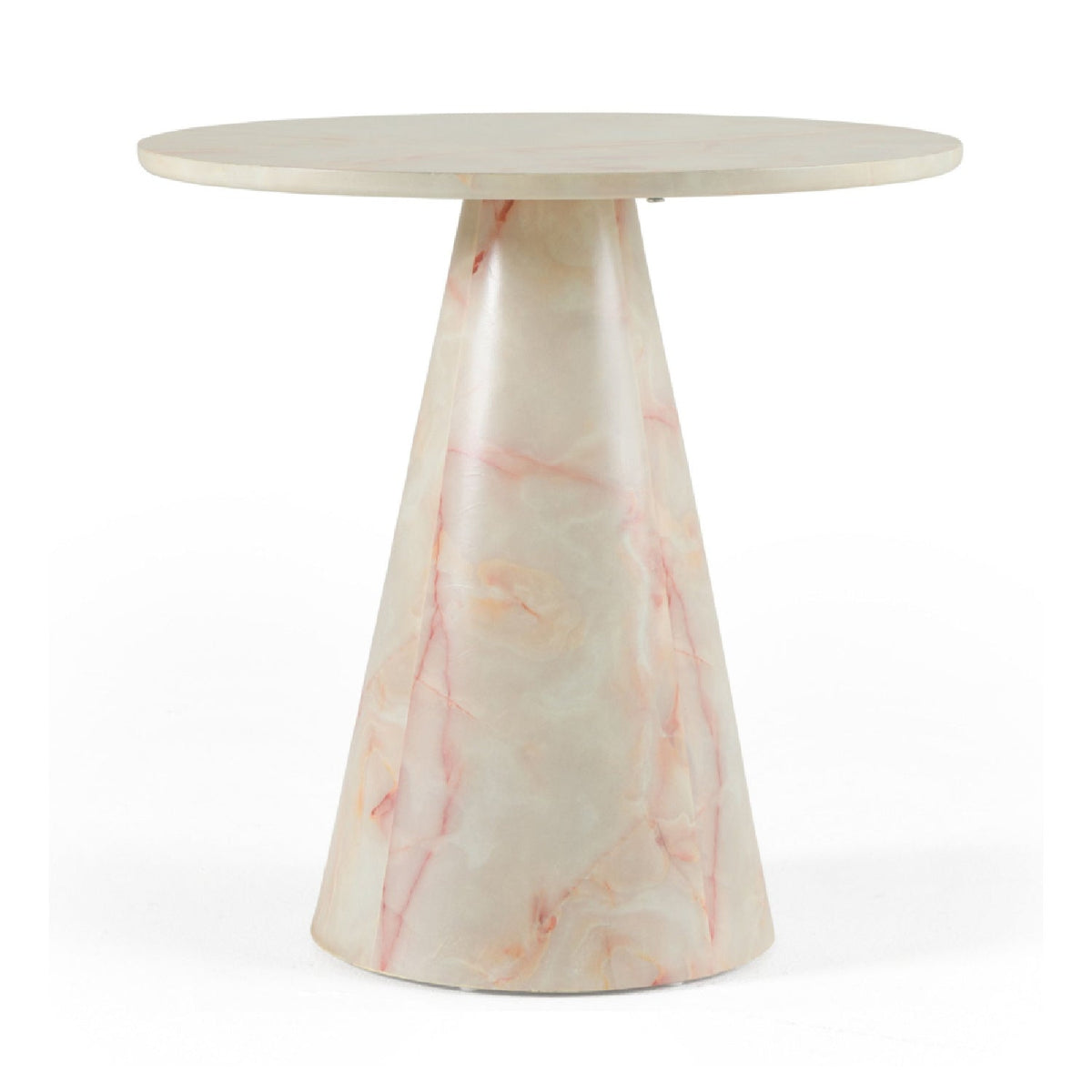 Marble Conical Base End Table | OROA Modern Pampa