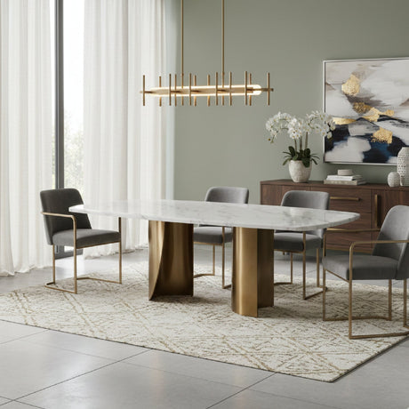 White Marble Dining Table | OROA Modern Reynold