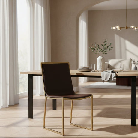 Vegan Leather Dining Chair Set (2) | OROA Modern Osprey | Oroa.com