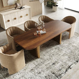 Wanut Veneer Dining Table | OROA Modern Marjorie