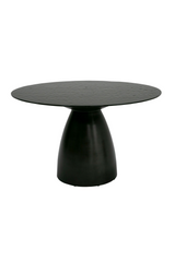 Black Wave Glass Dining Table | OROA Modern Calexico | Oroa.com