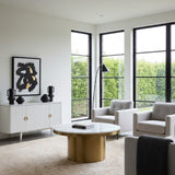 White and Gold Coffee Table | OROA Modern Rocky | Oroa.com