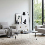 Black Marble Free-form Coffee Table | OROA Modern Andros | Oroa.com
