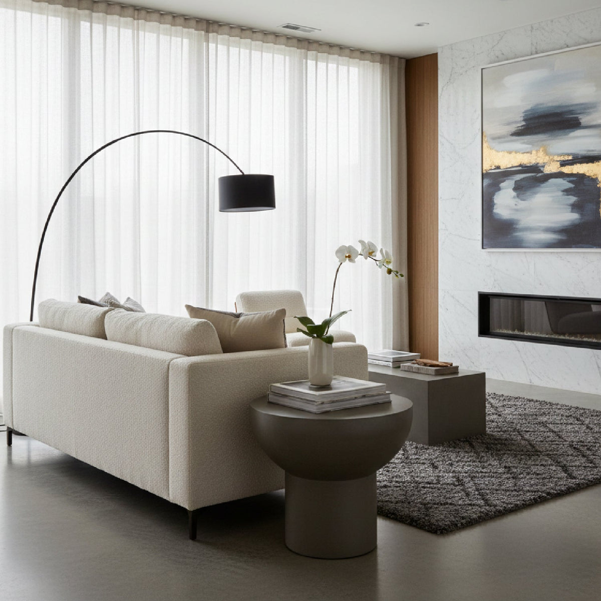 Round Terrazzo End Table | OROA Modern Fate