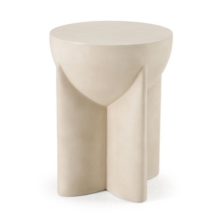 Concrete Round End Table | OROA Modern Elsa
