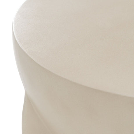 Concrete Round End Table | OROA Modern Elsa