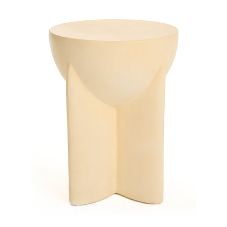 Concrete Round End Table | OROA Modern Elsa