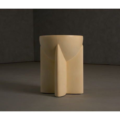 Concrete Round End Table | OROA Modern Elsa