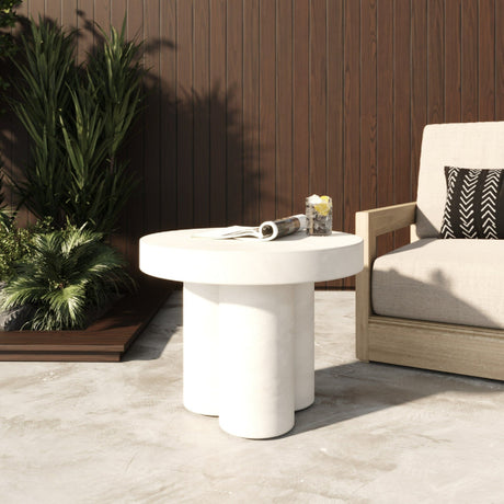 Concrete Round End Table | OROA Modern Bruni