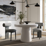 Round Concrete Pedestal Dining Table | OROA Modern Desoto